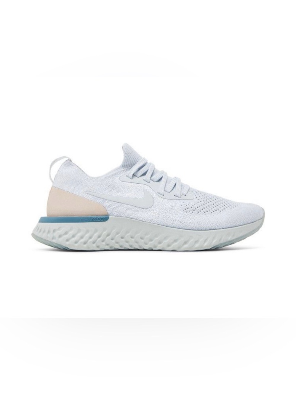 Nike Women’s Epic React Flyknit Running Shoes in Platinum Beige
